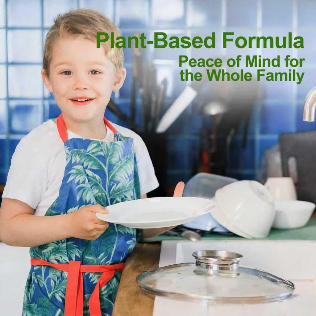 Dishwasher Tablets 100 Pack, Eco-Friendly Dishwasher Detergent, No Plastic  To Tablets