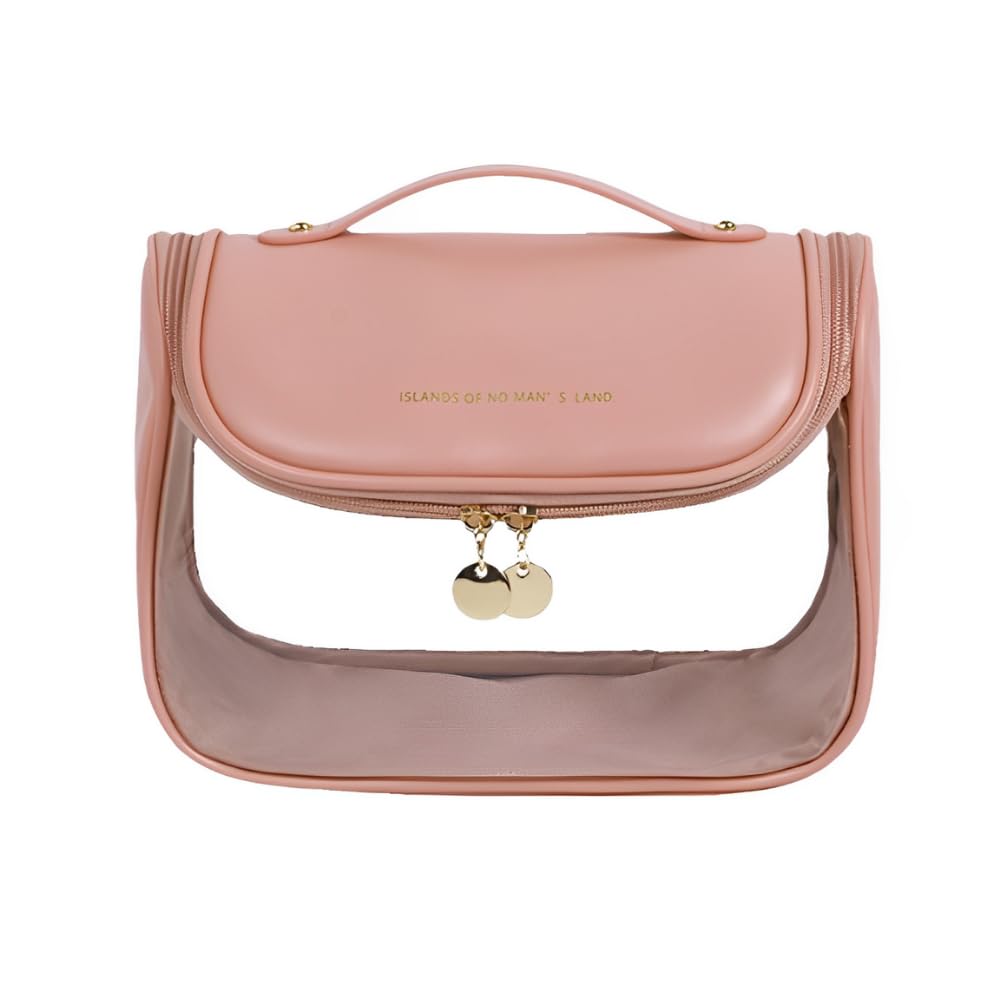 

Seizar Makeup Small Travel Vanity Cosmetic Travel Makeup Large Capacity Cosmetic Storage Case Pouch, Women s Organizer, Pouch, Pouch, Box, (Pink) розовый