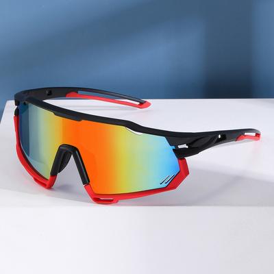 New Cross Border Cycling Sunglasses Outdoor Sports Colorful Windproof Men's Women's Large Frame Mountaineering Glasses
