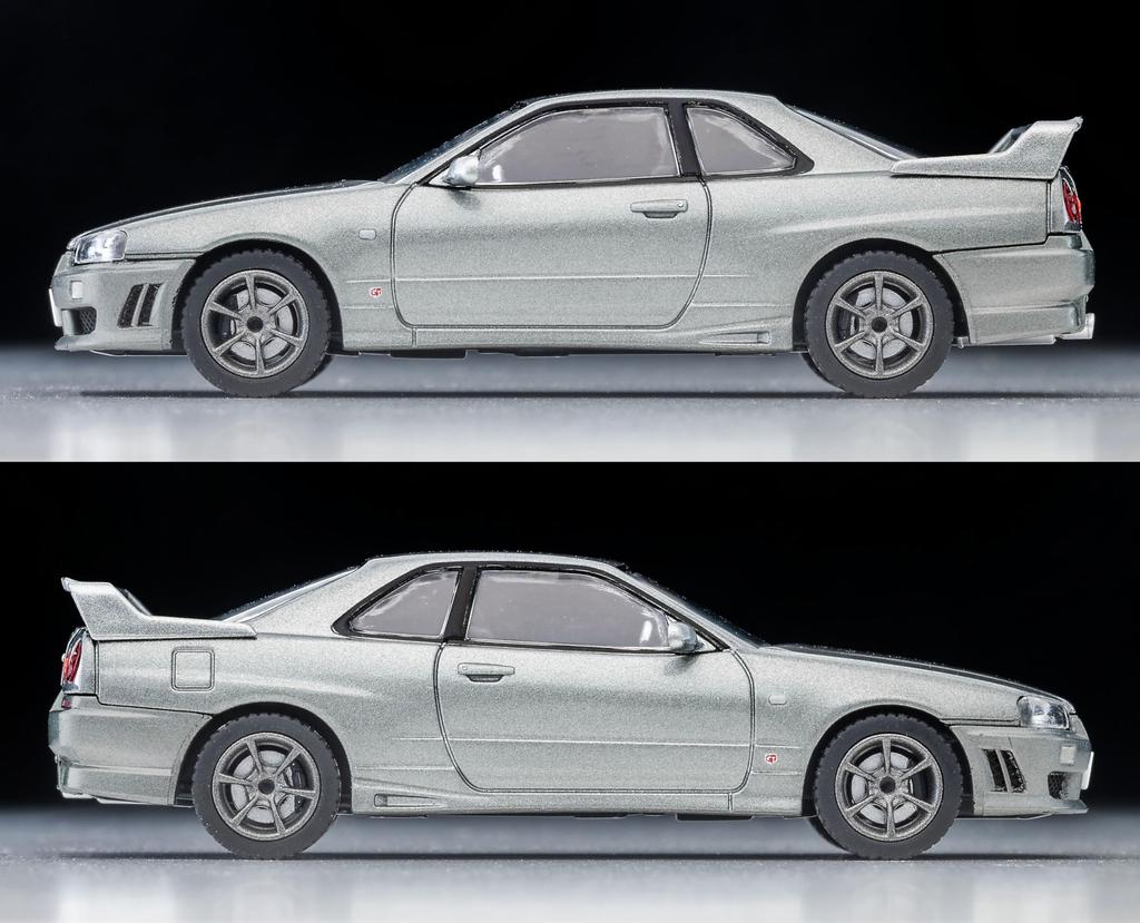 TOMYTEC Tomica Limited Vintage Neo Scale Nissan Skyline Sports Coupe 25GT TURBO with Optional 2000 Finished 333876 1/64 LV-N353a 2-Door Parts, Silver,