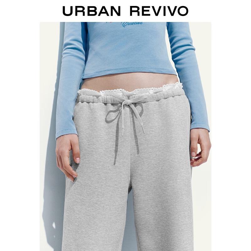 UR Women's Casual Color-block Wide-leg Pants