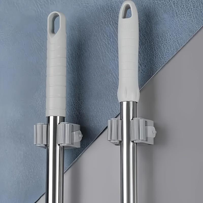 1PC Household bathroom non perforated mop holder, broom holder, and card holder