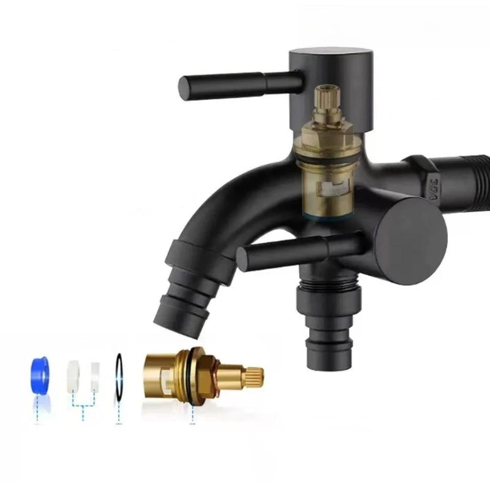 1PC Faucet 304 Stainless Steel Dual Outlet Washing Machine Faucet Multi Functional Water Tap for Laundry Bathroom Accessories