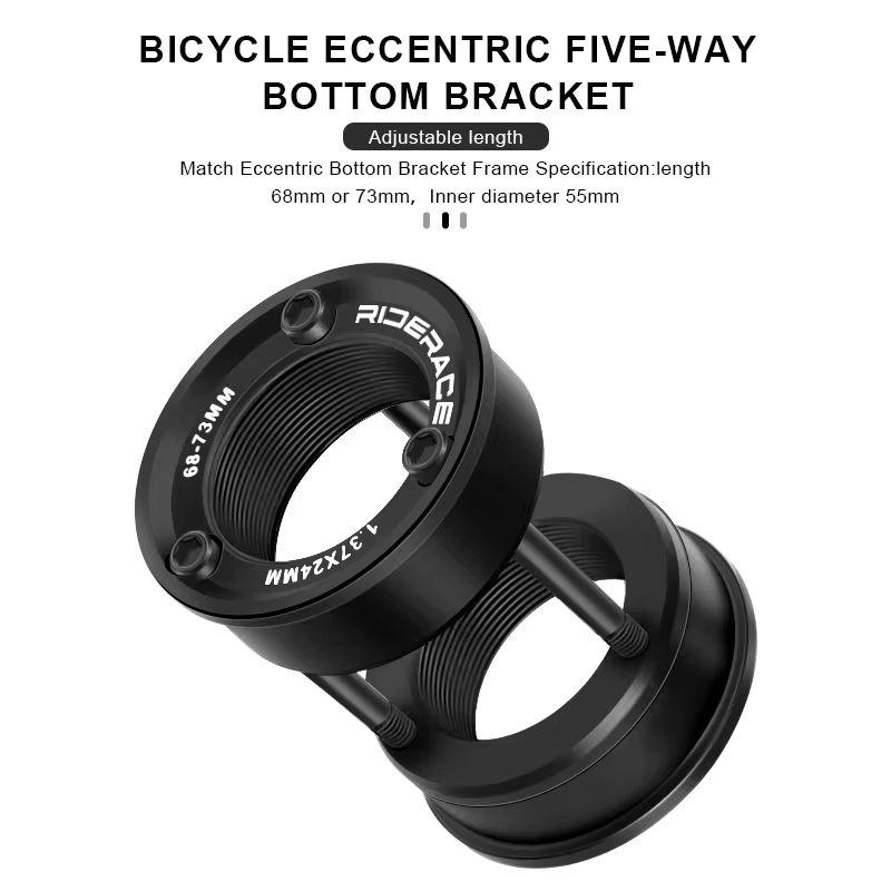 RIDERACE Fahrrad Tretlager Umbausatz Amerikanisch auf Euro 24MM BB BB68/73 Adapter Für BMX Fahrrad Kurbelsatz Teil Schwarz