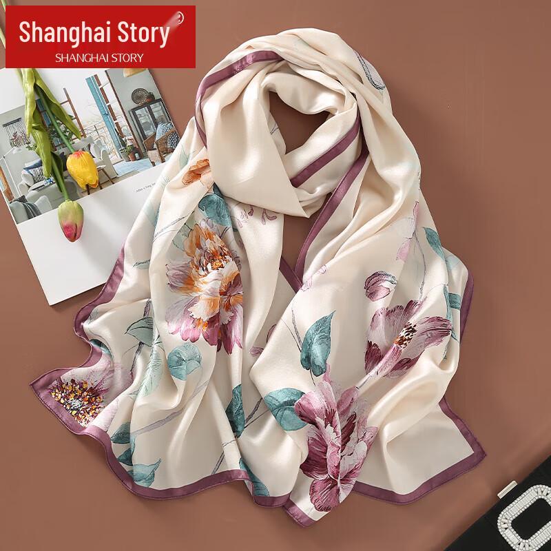 Shanghai Story 100% Mulberry Silk Scarf