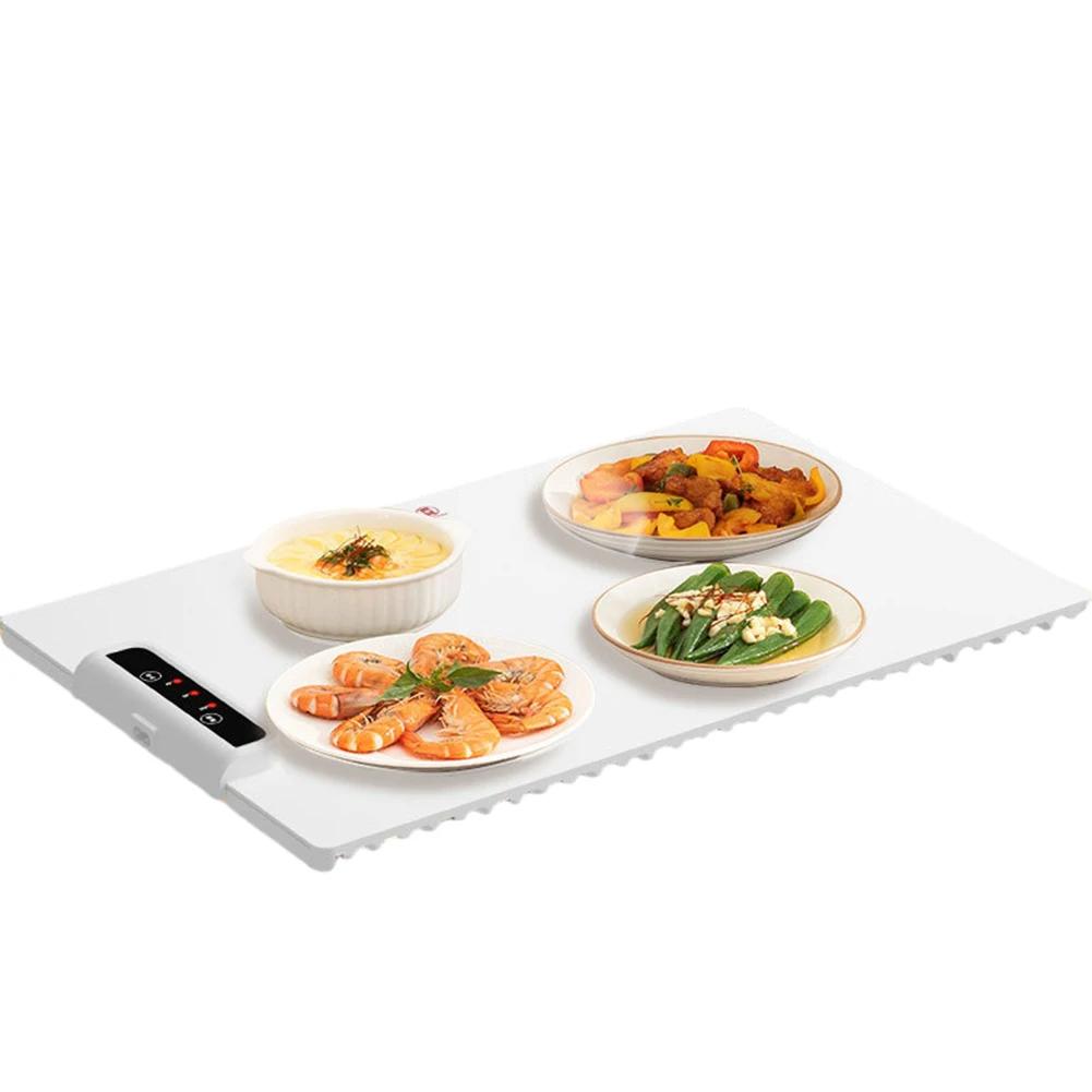 Foldable Food Warmer Plate Fast Heating Food Electric Warming Tray with Adjustable Temperature Control Keeps Food Hot Constant