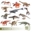 Detailed Mini Dinosaur Statues Triceratops Stegosaurus Velociraptor Pterosaur For Collection