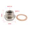 M18 X 1.5 MM To M12 X 1.25 MM Exhaust O2 Oxygen Sensor Spacer Reducer Adapter Connector Accessories