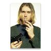 Kurt Cobain Muzică Rock Trupă Muzică Cântăreț Star Artă de Perete Poze Postere și Imprimeuri Pictură pe Pânză pentru Cameră Decor Acasă
