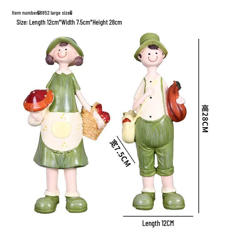 Трансграничные Пасторальные Мультяшные Детские Ремесленные Украшения—Смола Декор для Гостиной и Прихожей