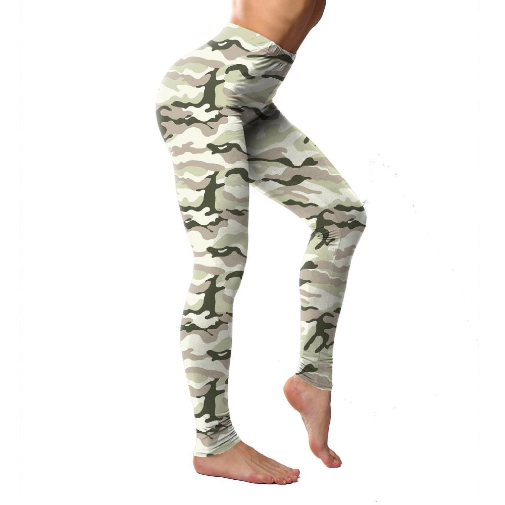 Fashion Camouflage Leopard Printed Leggings High Waist Elasticity Pants Soft Trousers For Women Workout Tights Fitness Yoga Pants