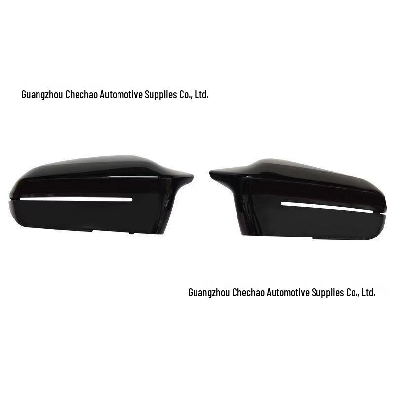 Copertura Specchietto Retrovisore a Forma di Corno in Fibra di Carbonio a Secco Compatibile con BMW Serie 5 G60 e Serie 7 G70.