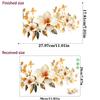 Flower Wall Stickers Peel and Stick Bathroom Toilet Vinyl Decals Home Decor Trash Stickers Removable Waterproof Self Adhesive