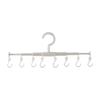 1/2PCS Retractable 8-Hook Clothes Hanger - 360 Rotation Rack for Hats, Underwear, Ties & Drying
