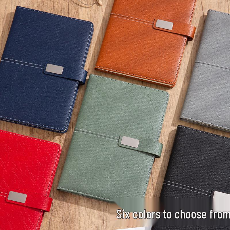 A5 Premium Geschenkset: Personalisierter Geschäftsnotizblock/Besprechungsprotokollant mit individuellem Logo.