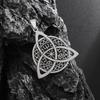 Nordic Viking Compass Stainless Steel Necklace Witch Men Legs Necklace Jewelry