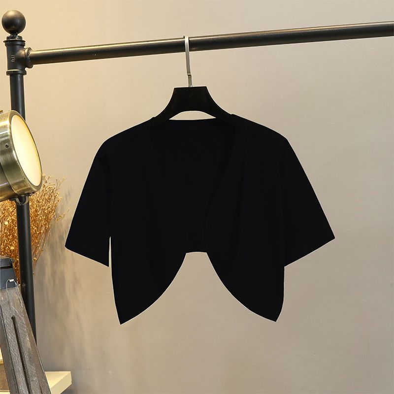 Ice Silk Thin Small Waistcoat Outer Skirt Knitted Cardigan