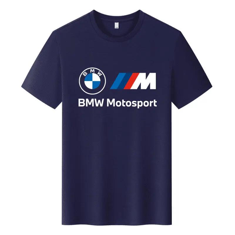 Urban Pulse Clothing Zomer Motor Top Mannen BMW Serie Korte Mouw Ronde Hals T-shirt Katoen Halve Mouw Onderhemd Harajuku Mannen Kleding S