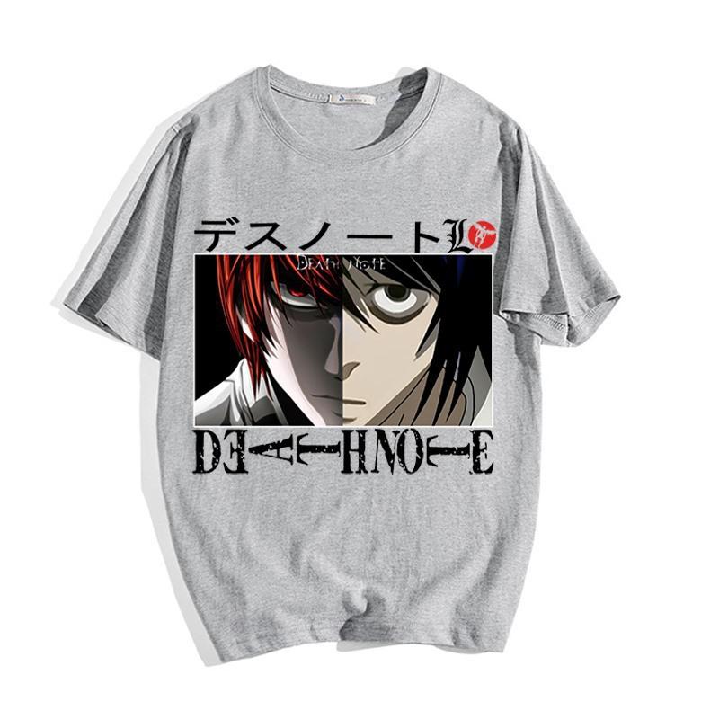 Japanese anime Death Note Death Note peripheral printing adult casual bottoming shirt loose short-sleeved T-shirt