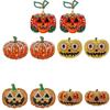 Accessories Rhinestone Pumpkin Earrings Pumpkin Stud Earrings Women's Earrings Halloween Ear Stud