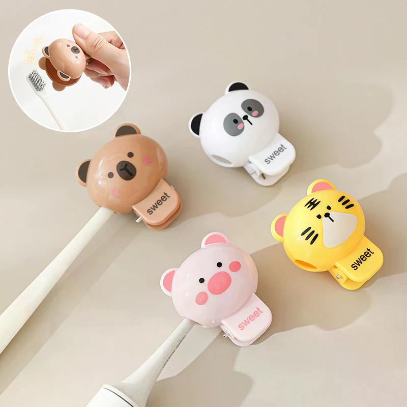 1/4pcs Animals Toothbrush Head Cover Clips Capibara Portable Electric Toothbrush Dustproof Head Protector Cap Household Travel