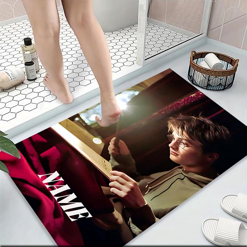 Custom Name "Harry Potter's Journey" Carpet Rug Customizable Soft Washable Anti-Slip Home Living Room Sofa Mats Personalized Rug. 090975