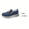 The New Large-sized Sporty Casual Single-shoe, Flat-bottomed Side Zipper Solid Color Casual Sports Shoes for The Autumn of 2025