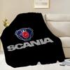 S-S-SCANIA-ES Coperta con Logo Cool in Flanella Caldo Comfort Morbido Coperta in Peluche Per Picnic Letti Divani Case E Camere da Letto
