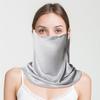 Maschera Viso Protettiva Solare in Pura Seta Comoda da Donna Copertura Integrale del Viso Collo Scaldacollo Con Elastici per le Orecchie Protezione Solare Estiva per il Viso
