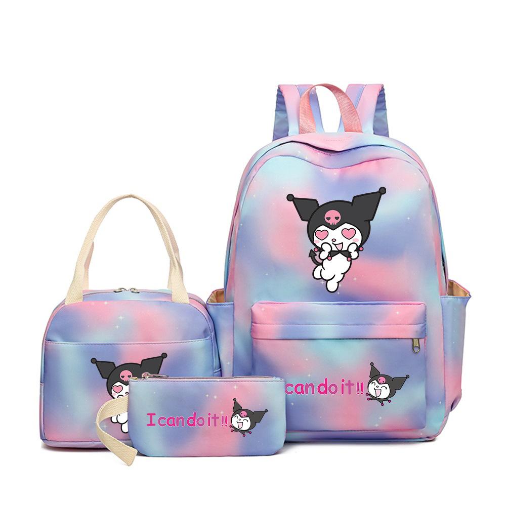 Student Schoolbag Cartoon Cute Large Capacity Backpack Lightweight Waterproof Middle School Student Backpack