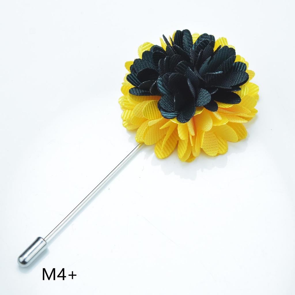 Handmade Floral Blue Corsage Brooch for Men & Women