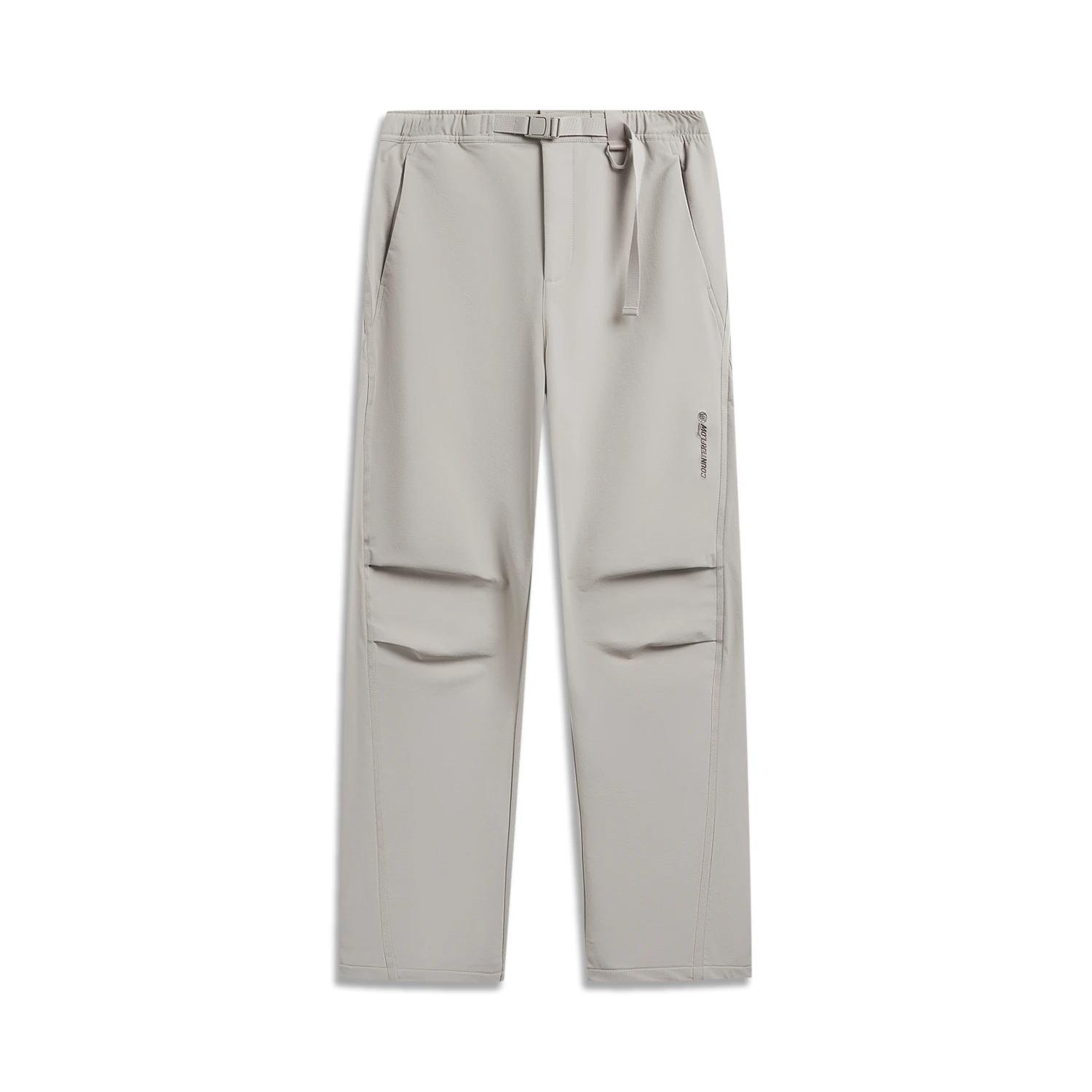 Li Ning Outdoor CF Tracing Softshell Parachute Pants Women s Cooking Smoke Gray AYKW116-4 L