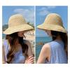 Elegant Bows Straw Hat for Women Breathable Summer Beach Hat Sun Protections Wide Brims Fisherman Cap