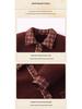 Women's Plaid Patchwork Fleece Lapel Jacket Cardigan – New Spring Arrival