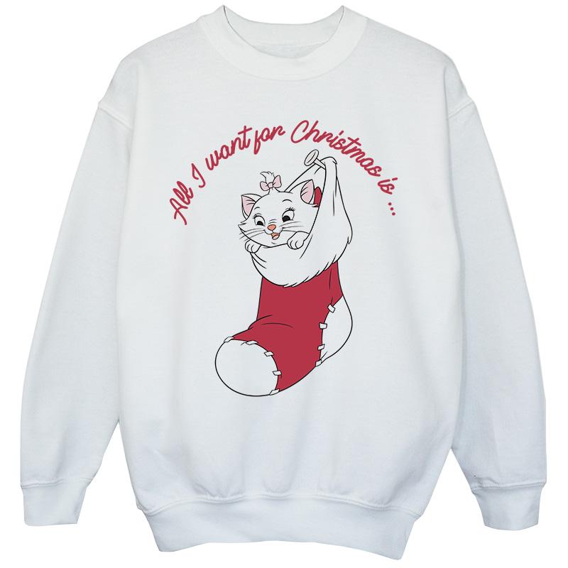 Disney Girls Aristocats Marie Xmas Sweatshirt