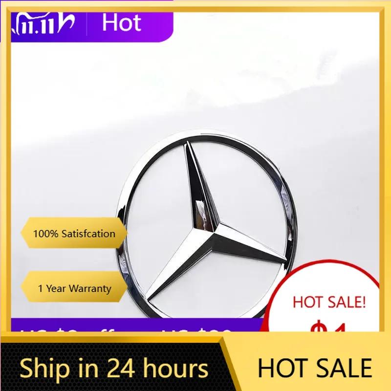 Für Mercedes Benz 9cm ABS Auto Heckaufkleber Kofferraum Emblem Aufkleber für Mercedes Benz S320 W164 W203 W204 W168 C180 E320 A200 CLA CLK