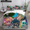 Anime Super Kitties Ložní soupravy Přikrývka Prošívaná přikrývka Přehoz na postel Povlak na přikrývku Povlak na polštář 2-3dílné sady Dětská Dospělá velikost Domácí textil