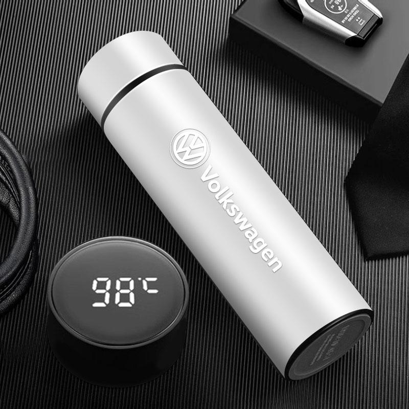500ML Car Vacuum Cup 304 Stainless Steel Thermos Flask For VW GTI Polo Golf Passat Tiguan Arteon Touareg CC Taigo Caddy Jetta