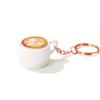Smooth Solid Plastic Coffee Cup Keychain Portable Design Anti-stress Toy  Spare Time Fun