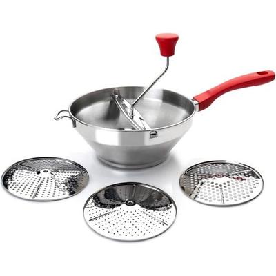Potato Masher - Ibili - 742420 - Stainless Steel - 20 Cm - 3 Discs Included