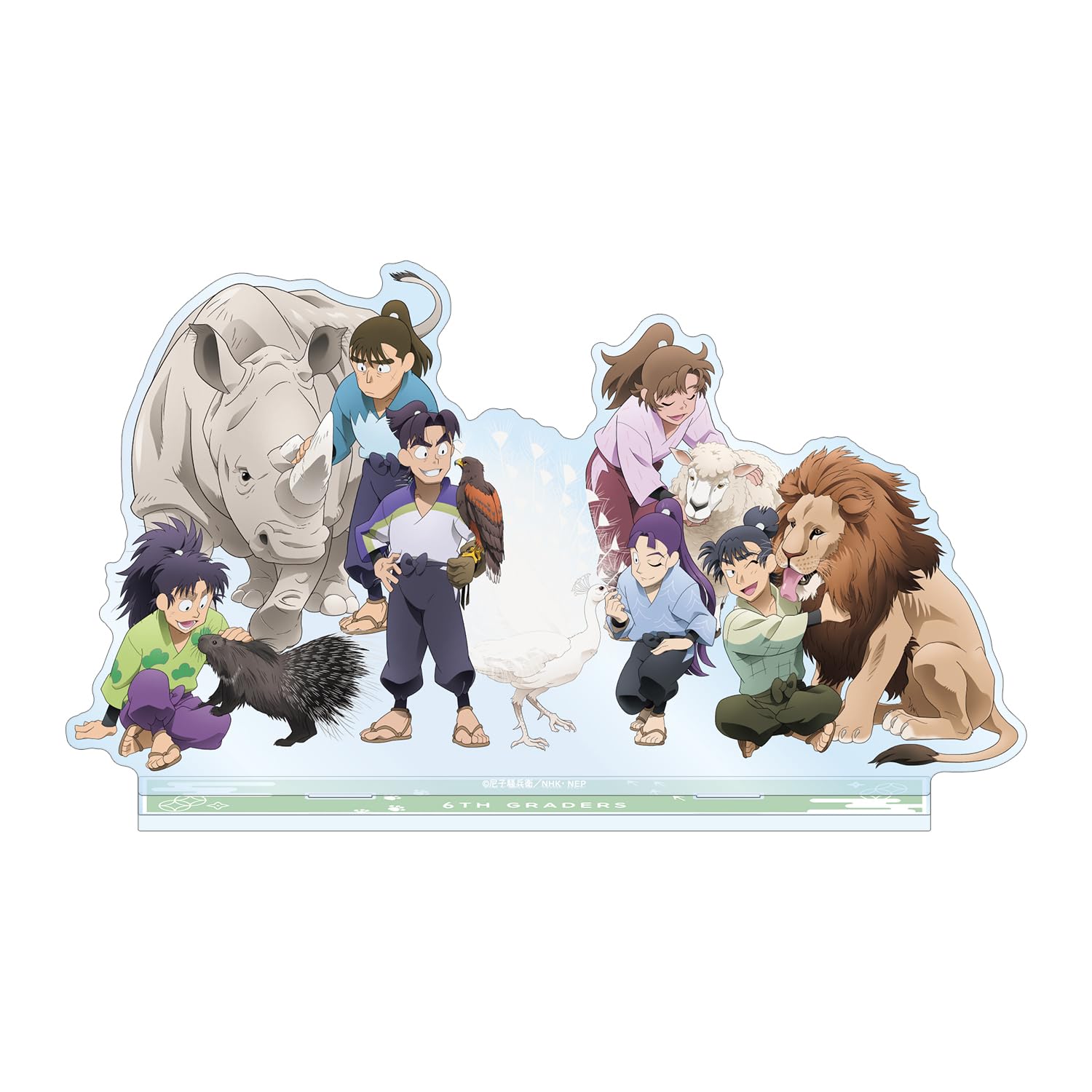 Nintama Rantaro - Newly drawn 6th grade gathering, everyone s animal care training stage ver. Big acrylic stand