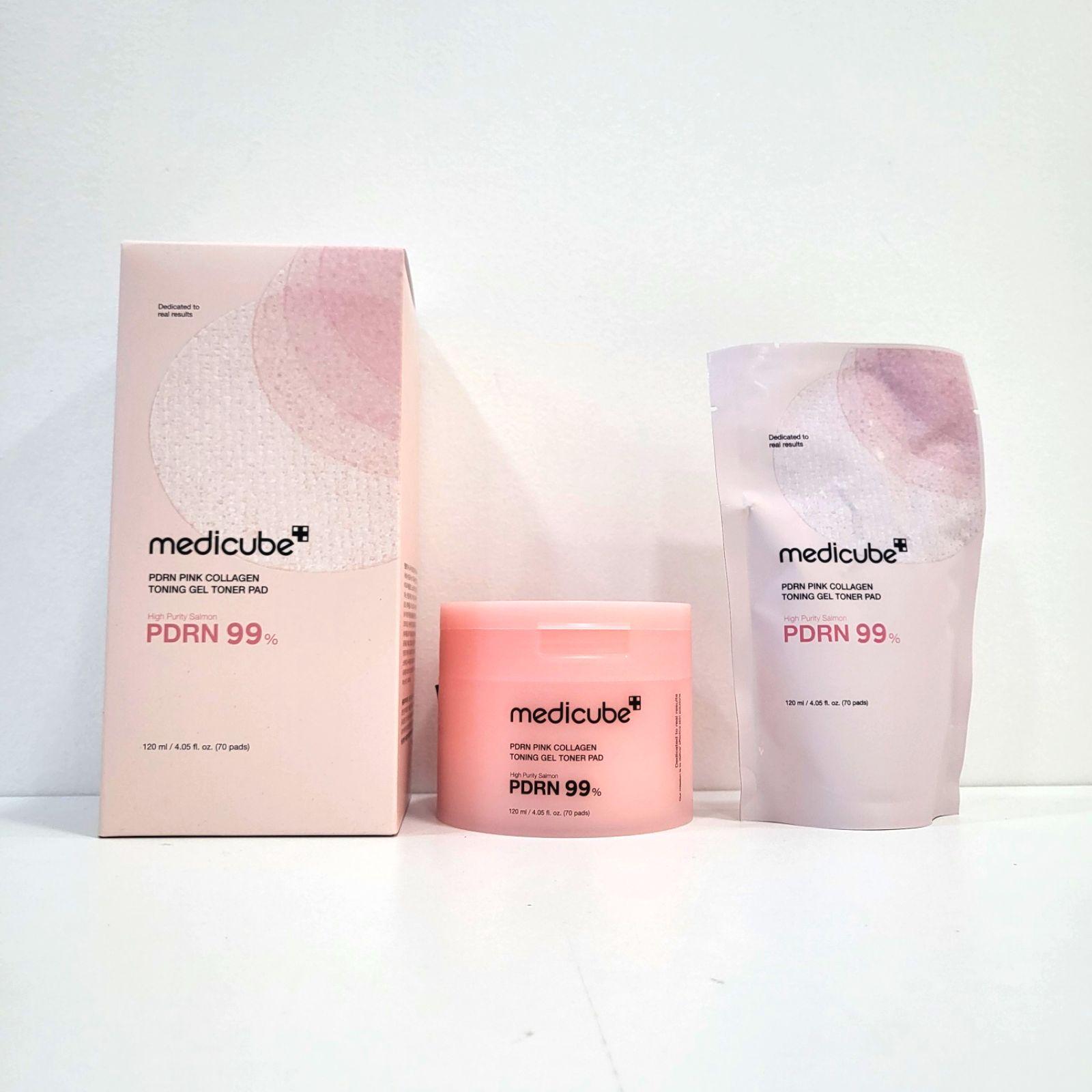 Medicube PDRN Pink Collagen Toning Gel Toner Pad 70 Stück 70ea (180ml)