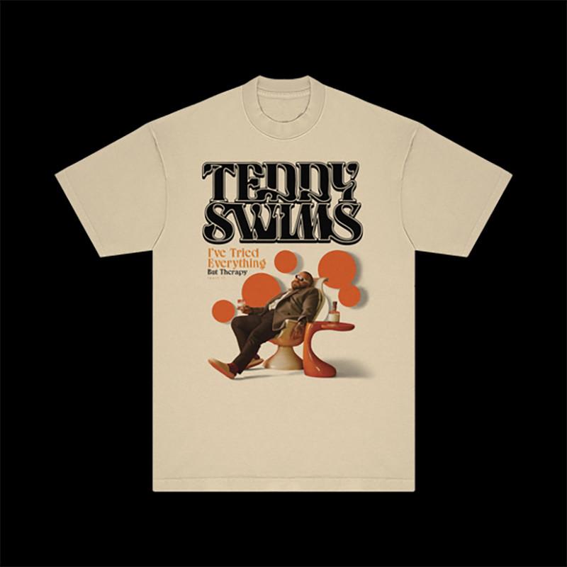 Lose Control Teddy Swims Sand T-Shirt Cotton Full Size Unisex S