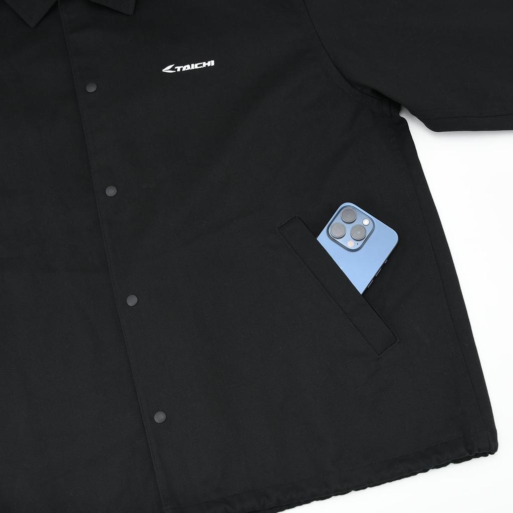 [RS Taichi] SHIRT COACH JACKET_BLACK_M NEJ003