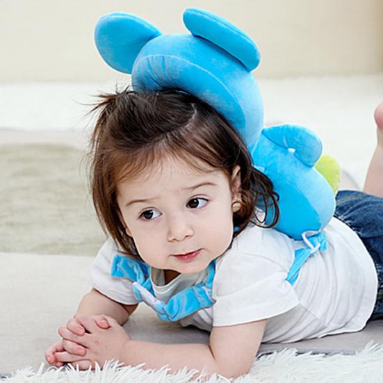 Baby Head Protection Pillow Backpack Adjustable Strap Breathable Padding Lightweight Anti-Fall Cushion for Toddler