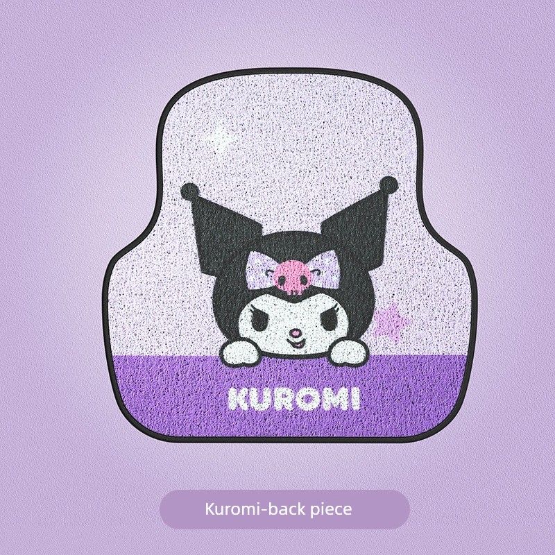 

Hellokitty Car Foot Mat Filiform Pad Single Piece Neutral Protective Car Non Slip Carpet Foot Mat Anti-Dirty Mat Kuromi [Rear Foot Pad]