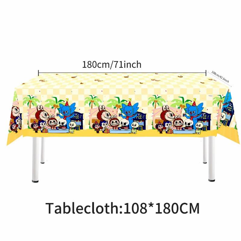 2 Cartoon-themed party paper plates, party supplies, tableware sets, children's birthday decorations