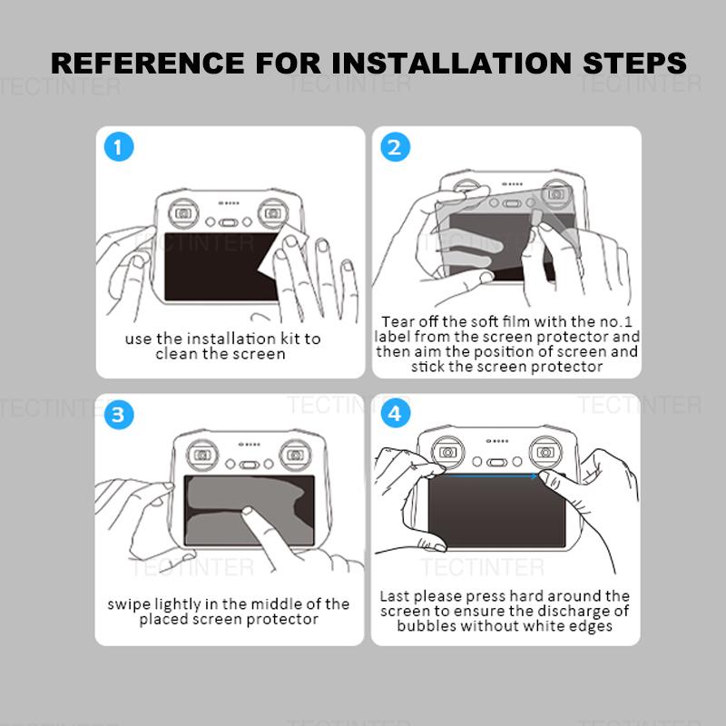 Tempered Glass Film for DJI Mini 5/4/3 Pro RC 2 Pro Screen Protector HD Protective Anti-Scratch RC Remote Controller Accessories