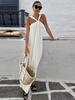 Halter Beach Long Dress Women Summer Sleeveless Backless Maxi Holiday Party Chic Lady Robe