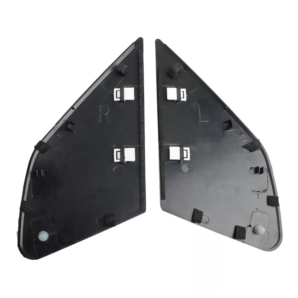Left & Right Front Door Garnish Window Glass Plate Trim Cap For Honda Fit 2009-2